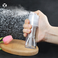 Bouteille cylindrique personnalisée en PET avec pompe à vis pour emballage de liquides cosmétiques et de soins de la peau, sérigraphiée, Hebei YM