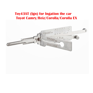 لعبة ليشي 43AT IGN Toy43AT وظيفة (10 قطع) 2 في 1 لسلسلة تويوتا قفل السيارة اختيار وفك التشفير أداة الأقفال - Product Image 5