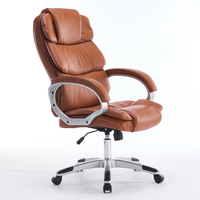 Chaise de direction moderne en cuir PU Chaises de bureau ergonomiques et confortables Chaise pivotante pour salle de réunion