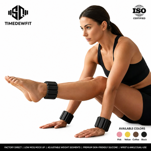 Durable Rubberized Silicone Wrist <strong>Weights</strong> Adjustable Exercise Arm <strong>Weights</strong> for Aerobics Body Conditioning Training - Product Image 1