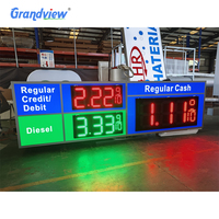 Panneau personnalisé de prix de carburant pour stations-service avec affichage des prix, panneau LED de station-service, panneau de signalisation extérieur pour place publique, panneau de direction directionnel