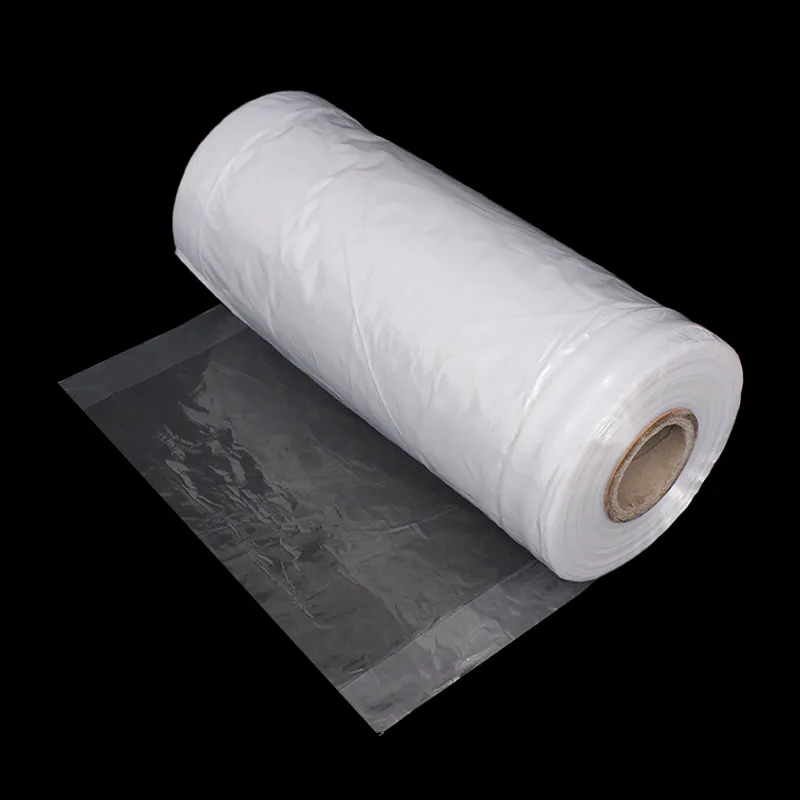 Customized LDPE Clear Transparent Disposable dust-proof plastic garment laundry clothing bags on a roll