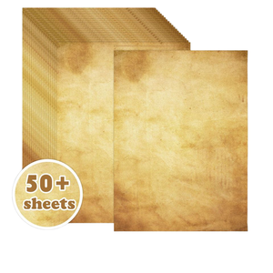 Papier à lettres rétro double face DIY, papier d'impression nostalgique, carnet fait main pour l'écriture, matériel décoratif - Product Image 1