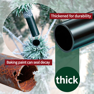 شجرة عيد الميلاد الاصطناعية المغطاة بالثلج من البولي إيثيلين/البولي فينيل كلوريد (الصين) - صديقة للبيئة وغير سامة بأحجام قابلة للتخصيص - Product Image 4