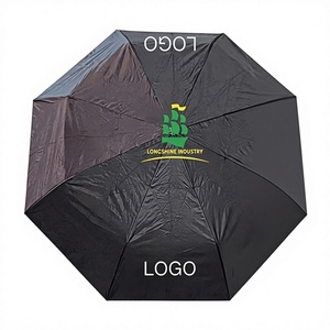 Auto Open & Close Modern Three-Folding Iron Shaft Compact Travel Umbrella for <b>Small</b> <b>Backpack</b>-Customizable Color & Logo Wholesale - Product Image 1