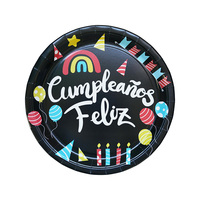 Assiettes et ensembles de vaisselle jetables écologiques Tongda pour les anniversaires, les mariages et les fêtes