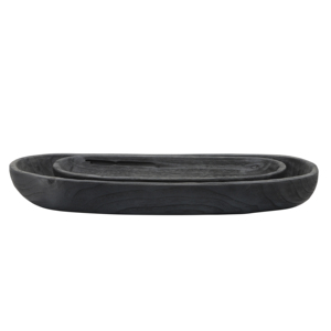 Ciotola ovale in legno per tavolino da caffè e piano cucina, centrotavola moderno per l'arredamento della casa. - Product Image 5