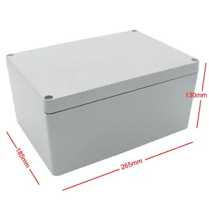 Waterproof outdoor power distribution box ip67 aluminium enclosure 265*185*130mm