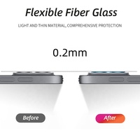 2.5 D anti-rayures téléphone Flexible verre lentille protecteur Film pour iPhone 16 15 14 13 12 11 SE XS Max XR Ultra-mince lentille protecteur