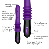 Automatische weibliche Masturbation Stretching Massage gerät G-Punkt Sexspielzeug für Frauen Sex Machine Dildo Vibrator