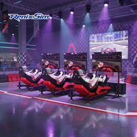 Renixsim Entertainment Game Center, Simulador de Carreras F1 PRO, Simulador de Conducción, Plataforma de Simulación de Carreras con Movimiento, Cabina para Locales Comerciales