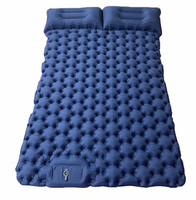 Matelas de camping gonflable en TPU, imperméable, ultraléger, épaissi, avec pompe à pied, compact, pour 1-2 personnes, vente en gros, usine OEM