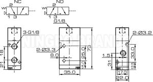 3A210-06 <span class=keywords><strong>3</strong></span>路<span class=keywords><strong>2</strong></span>位1/8 ''气动空气先导阀常闭3A210-06-NC常开3A210-06-NO - Product Image 5