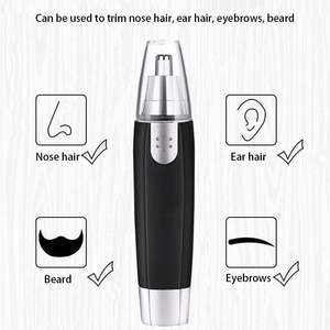 Tondeuse à poils de nez, rasoir, ciseaux faciaux, tondeuse pour le cou et les sourcils, pour hommes et femmes, nettoyant et éliminateur de poils - Product Image 4