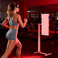 Panneau de luminothérapie infrarouge LED 1500W pour le corps entier, avec support (également disponible en 600W, 300W, 1000W, 3000W, 6000W)