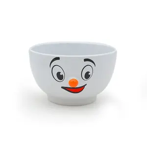 핫 잘 팔리는 싼 5.5 인치 흰 과일 쌀 수프 bowl set custom 3D 세라믹 bowls