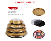 JY-82107 Großhandel Verpackung Custom Sushi Kunststoff Blister Box Kunststoff Einweg Kuchen Container Box
