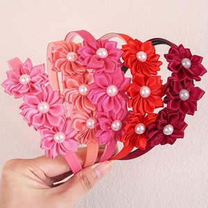 إكسسوارات شعر كورية للأطفال، 5 قطع/كيس، عصابات رأس لؤلؤية وزهرية جميلة للبنات الصغيرات، موديل <span class=keywords><strong>2026</strong></span> - Product Image 4