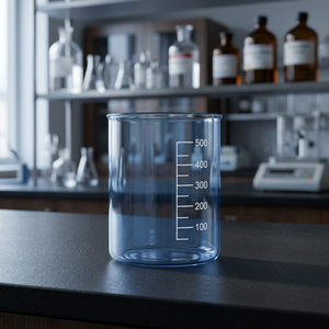 <b>500ml</b> Graduated Beaker Transparent Laboratory <b>Glass</b> Cup Measuring Cylinder for School and Lab Use - Product Image 3