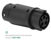 16A 32A EVSE Adaptor listrik kendaraan mobil EV konektor pengisi daya SAE J1772 soket tipe 1 untuk tipe 2 EV soket Adaptor