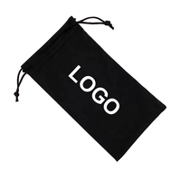 Vente en gros 9*18cm microfibre cordon pochette étui souple lunettes de soleil stockage Rectangle pochette pour lunettes