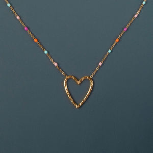 Collana da Donna YFB 386 Primavera Estate 44.5cm con Ciondolo in Smalto e Acciaio Inossidabile - Collana Moda all'Ingrosso - Product Image 1