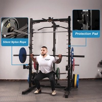 Bancs réglables multifonctionnels commerciaux Fitness musculation Smith Machine Logo personnalisé Power Rack pour un usage domestique