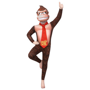 Disfraz de Donkey Kong para niños, mono con accesorios para la cabeza, disfraz de juego de Halloween - Product Image 4