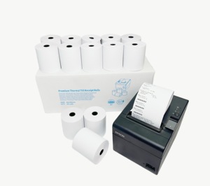 <span class=keywords><strong>Papel</strong></span> Térmico Impermeable <span class=keywords><strong>de</strong></span> Primera Calidad, Rollo <span class=keywords><strong>de</strong></span> 80x80mm para Cajas Registradoras POS - Product Image 3