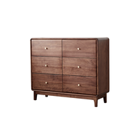 Meilleure Vente Courante : Commode Moderne Zhenzhimei à 6 Tiroirs en Bois Massif, Durable, Écologique, à Poser au Sol, Idéale pour Chambre à Coucher, Personnalisable