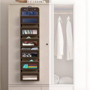 Organizador de Almacenamiento para Puerta con 6 Bolsillos, Tela Marrón, para Productos de Bebé - Product Image 4