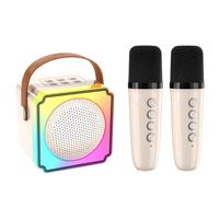 Nouveau microphone intégré double P8 K pour haut-parleur intelligent BT, microphone audio domestique sans fil LED RGB extérieur