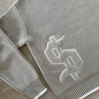 Pull-over en tricot pour homme, col rond, coupe ample, manches longues, hiver, avec logo personnalisé du fabricant, OEM
