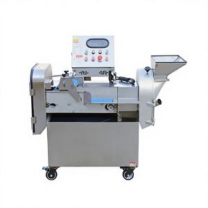 Machine de découpe de légumes CNC 120 à double tête avec moteur et engrenage, haute capacité, gain de temps pour usage commercial - Product Image 1