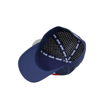 Casquette Premium 5 Panneaux Colorée Non Structurée Style Papa avec Découpes Laser et Patch en Caoutchouc Personnalisé