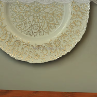 Plaque de présentation en verre givré écologique de couleur personnalisée motif de fleur de luxe pour les mariages
