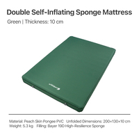 Matelas pneumatique Queen OEM avec logo personnalisé, pompe intégrée, matelas gonflable robuste pour la maison, couchage temporaire