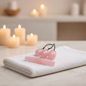 Juego de Huevos Yoni de Cuarzo Rosa para Mujer, en Caja de Regalo, Piedra de Jade Nefrita Natural, Bola de Obsidiana para Ejercicios de Kegel, Herramienta de Masaje Facial - Product Image 4