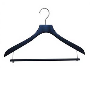 도매 맞춤형 로고 나무 옷걸이 의류 매장용 저 MOQ 샘플 무료 거실용 - Product Image 1