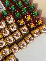 3D Printed Resin for Pokemoned Hand Poured Epoxy Resin Artisan Keycap CNC Machining Mechanical Japanese Anime Keyboard Keycaps