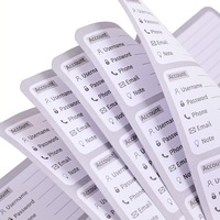Carnet de notes A6 à spirale avec couverture rigide en PVC, 65 feuilles, étiquettes autocollantes, idéal pour le bureau et les cadeaux de papeterie