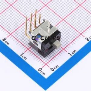 AS22AH Slide Switch Through hole Component (THT) Switch Double Pole Double Throw Rectangle Pin Header Through Hole 28V - Product Image 1