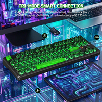 Teclado Inalámbrico ATTACK SHARK X87 ULTRA con Baja Latencia de 0.125ms, Teclas PBT con Impresión Lateral para Venta al Por Mayor