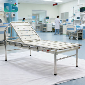 Directo de fábrica, 2 funciones, Manual, cama de Hospital, cabeza, pie, manivelas cromadas, uso para ancianos, cama de Hospital - Product Image 6