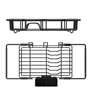 Extendable Sink Dish Rack Large Capacity Draining Rack For <b>Kitchen</b> <b>Storage</b> - Product Image 2