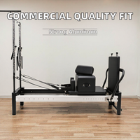 Mesin Pilates Reformer Multifungsi Grosir Komersial Aluminium Studio Profesional OEM Pabrik Pesanan Massal Pasokan 3 Tahun