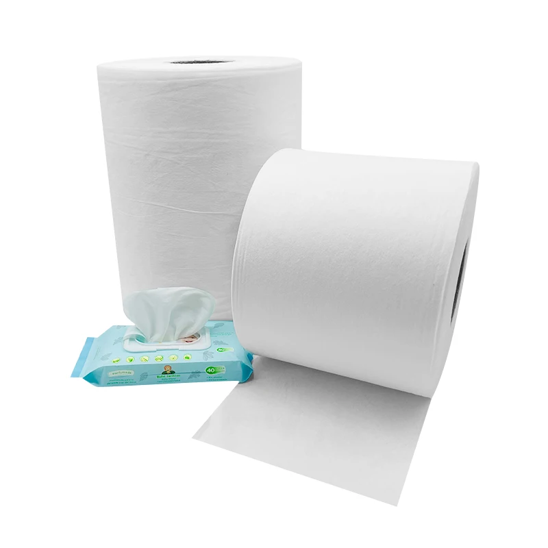Cotton Spunlace Nonwoven Fabric Raw Material for Baby Wet Wipes