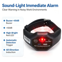 Testeur d'alarme électrique sans contact 50/60Hz, alarme acousto-optique, protection IP54, précision de 1% pour la ligne d'alimentation des armoires de distribution