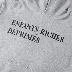 Sweat-shirts à capuche vintage en molleton pour l'automne, avec poches délavées, trous déchirés, lettres et logos vintage, style urbain, coupe classique, pour hommes et femmes, ODM - Product Image 3