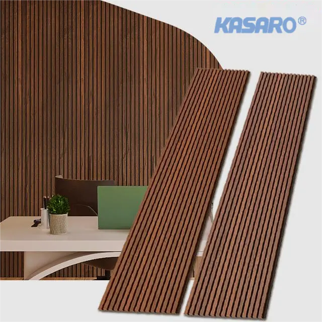 Kasaro Van Goede Kwaliteit 3d Model Ontwerp Geluiddichte Materialen Interieur Muur Decor Hout Akoestische Panelen